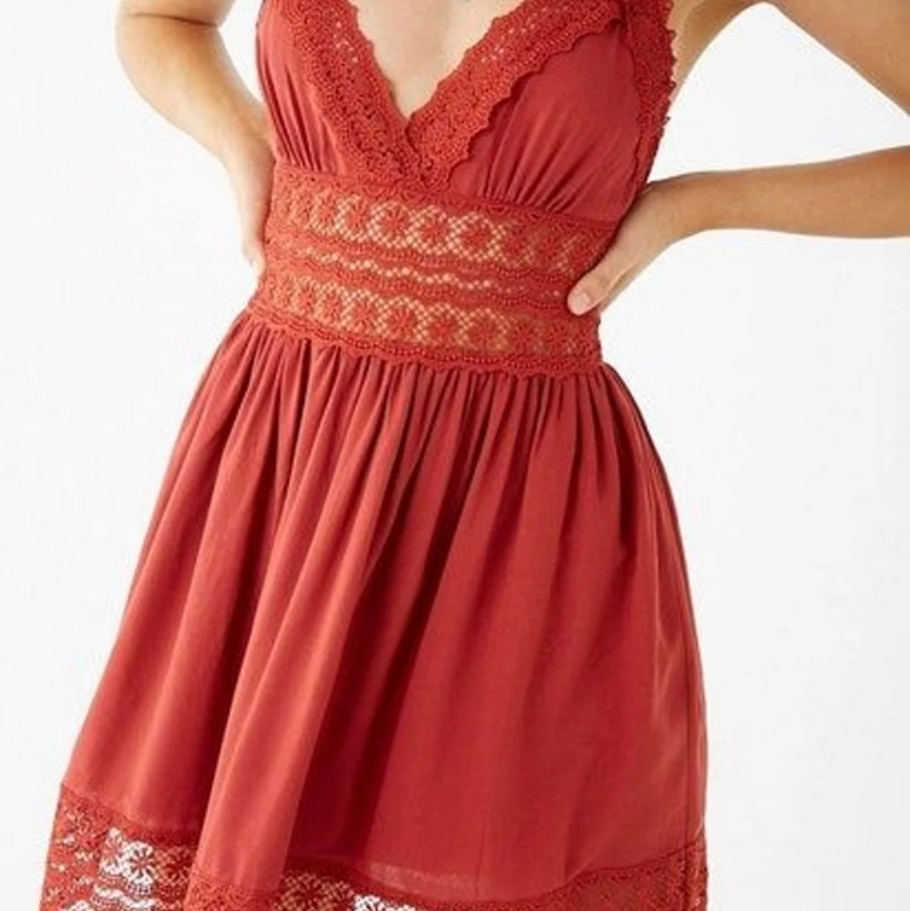 Crochet bohemian dress